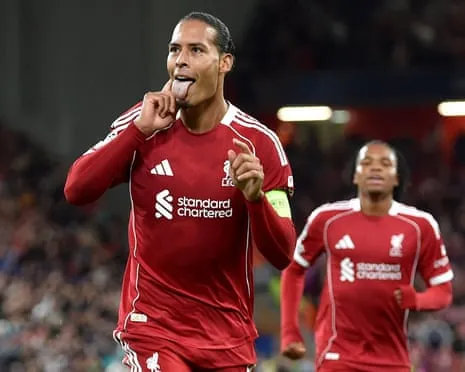 Virgil van Dijk nods late winner against Atlético Madrid